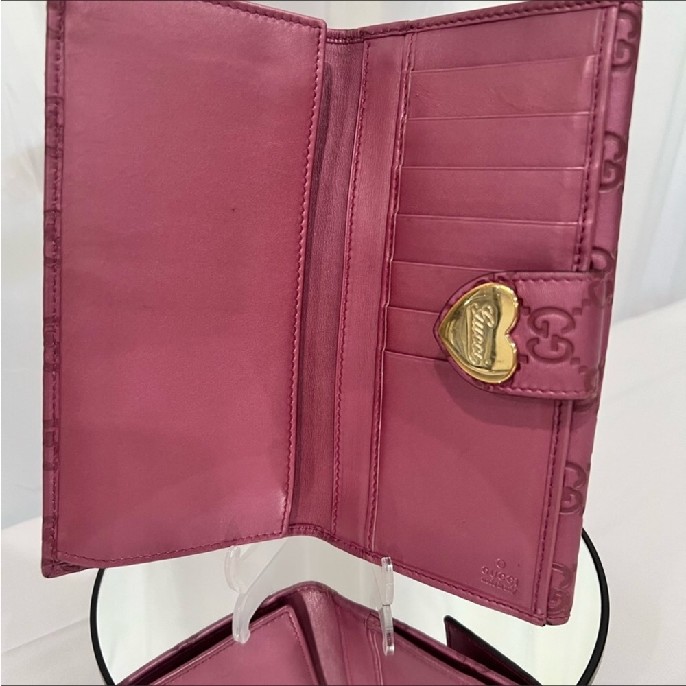 Gucci GG Heart Monogram Bi-fold Continental Wallet - Picture 5 of 12
